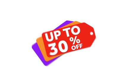 Red,-orange,-and-purple-sale-price-tag-element-animates-in,-advertising-Up-To-30%-off-sale