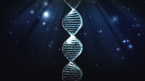 Artistic-DNA-structure-rotating-animation-background-with-white-particles-and-light