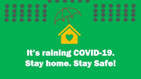 A-Home-Covered-With-Umbrella-Being-Protected-from-COVID-19-or-CORONA-Virus-with-a-message-It's-Raining-COVID-19