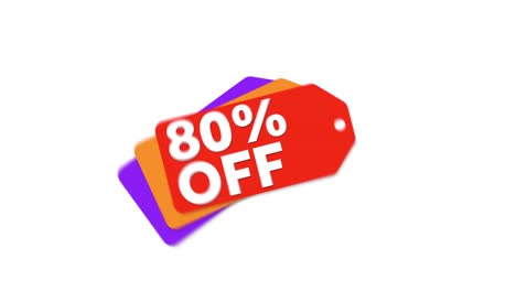 Red,-orange,-and-purple-sale-price-tag-element-animates-in,-advertising-80%-off-sale