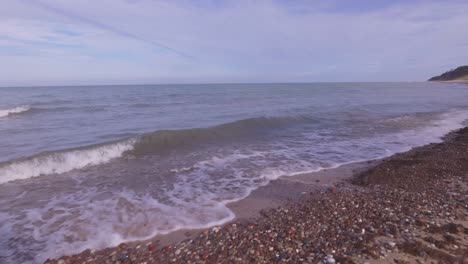 Baltic-Sea-Waves-Rinse-Stony-Seaside-Beach