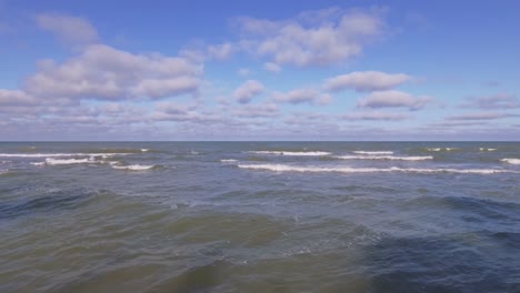Baltic-Sea-Waves-Rinse-Seaside-Beach-At-Sunrise