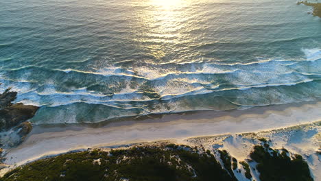 Golden-waves-over-Australian-beach