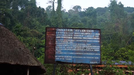 Warning-sign-before-entering-the-Jarawa-tribe-reserve-in-the-Andaman-and-Nicobar-islands,-India