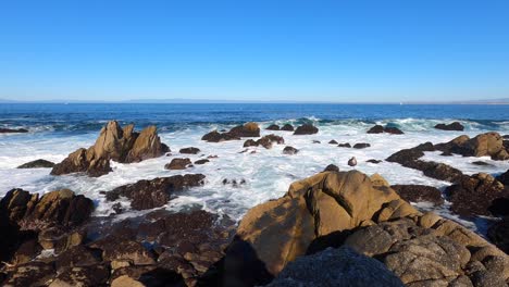 Northern-Pacific-Beach-Clear-Skies-California-Winter-Still-Shot---4K-Still