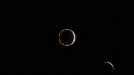 Titán,-La-Luna-Más-Grande-De-Saturno,-Vista-Desde-Una-órbita-Alta