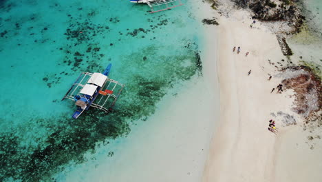 Aerial-view-of-tropical-beach-on-the-Bulog-Dos-Island,-Philippines-4