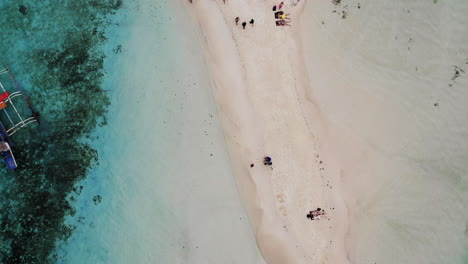 Aerial-view-of-tropical-beach-on-the-Bulog-Dos-Island,-Philippines-3