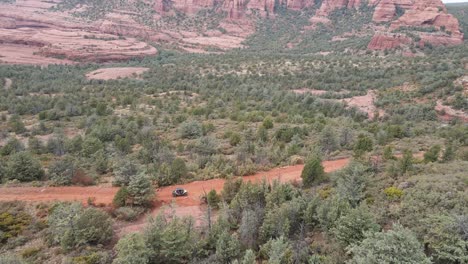 Exploring-Red-Rock-state-park,-Sedona,-by-all-terrain-vehicle-ATV