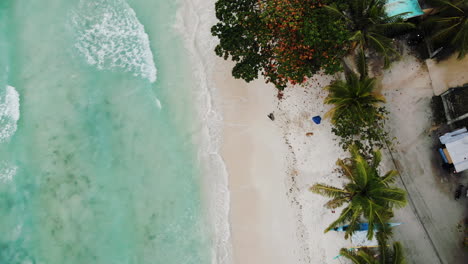 Panorama-Aerial-drone-picture-of-the-white-sand-Alona-Beach-in-Panglao,-Bohol,-Philippines-7