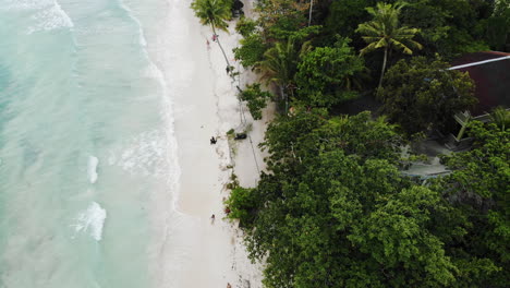 Panorama-Aerial-drone-picture-of-the-white-sand-Alona-Beach-in-Panglao,-Bohol,-Philippines-6