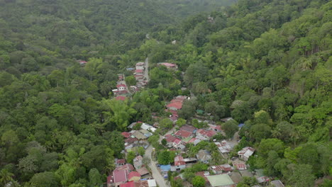Aerial-drone-video-above-a-green-jungle-in-a-warm-tropical-foreign-country-9
