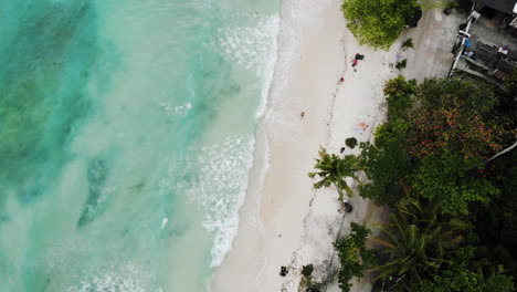 Panorama-Aerial-drone-picture-of-the-white-sand-Alona-Beach-in-Panglao,-Bohol,-Philippines-4