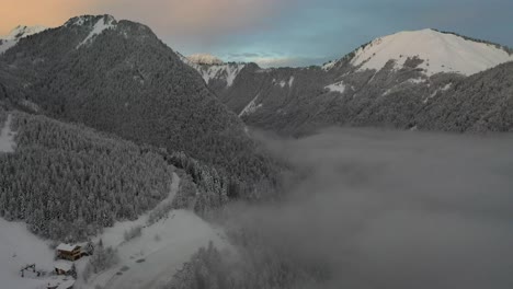 Morgen-In-Einem-Nowy-Tal-In-Den-Französischen-Alpen