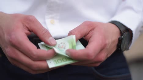 Young-Businessman-With-Watch-At-His-Wrist-Counting-Euro-Banknotes