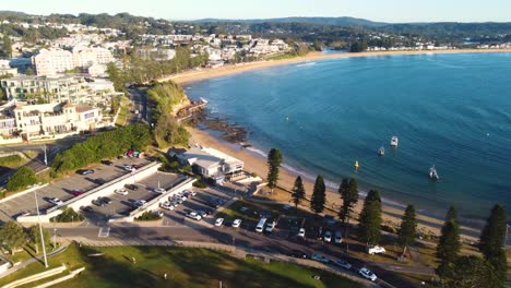 Drone-Aerial-shot-of-Pacific-Ocean-The-Haven-Terrigal-Beach-Tourism-Central-Coast-NSW-Australia-3840x2160-4K