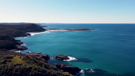 Drone-aerial-landscape-scenery-Frazer-Beach-Snapper-Point-Pacific-Ocean-Central-Coast-NSW-Australia-3840x2160-4K