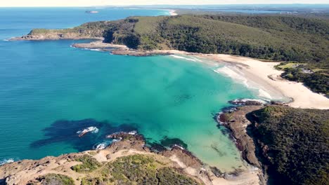 Drone-aerial-still-shot-of-Lake-Munmorah-State-Conservation-Area-Frazer-Beach-Pacific-Ocean-Central-Coast-NSW-Australia-3840x2160-4K