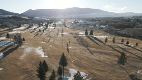 Herbst-Wintersaison-In-Livingston-Montana-Yellowstone-Antenne
