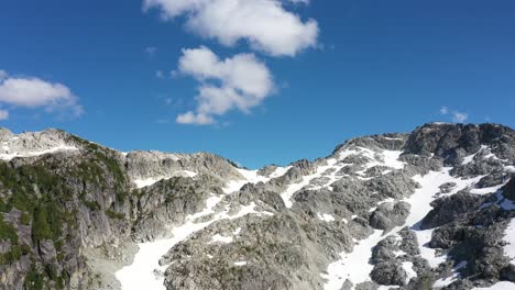 Schneebedeckte-Hänge-Der-Squamish-Mountains-Im-Sommer