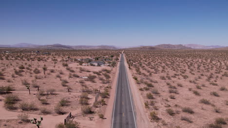 Joshua-Tree-California-paved-road-in-desert