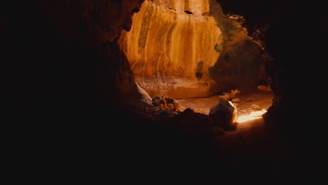 Drone-moving-through-a-small-dark-cave