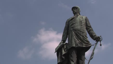 Nahaufnahme-Des-Körpers-Des-Bismarck-Denkmals,-Bismarck-Nationaldenkmal,-Berlin,-Deutschland