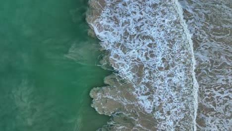 Aerial-shot-of-the-beautiful-waves