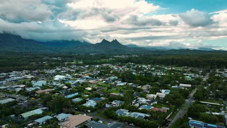 Drone-shot-of-a-mountain-town