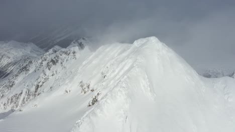 Scenic-view-of-Cayoosh-mountain-in-the-winter,-Pemberton-BC,-Canada
