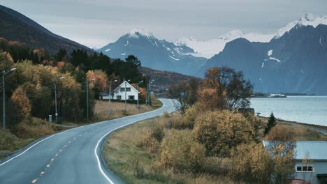 Narrow-two-lane-road-following-the-fjord-shoreline
