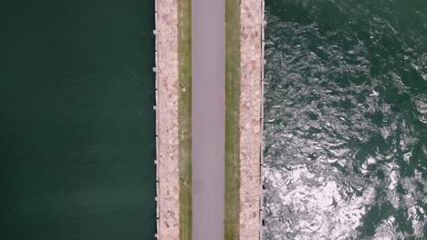 Concrete-Connecting-Bridge-Over-St-John's-Island-And-Lazarus-Island-In-Singapore