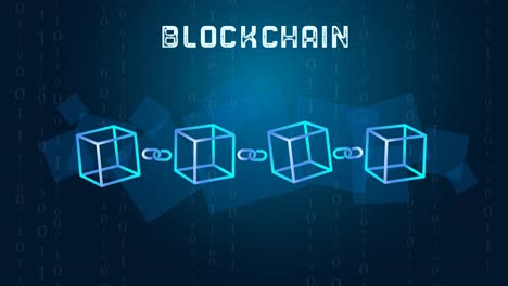 Blockchain-Konzept-Mit-Datenblöcken,-Die-Mit-Einer-Kette-Verbunden-Sind,-Die-Kryptowährung-Und-Technologische-Nutzung-Von-Blockchain-Darstellt