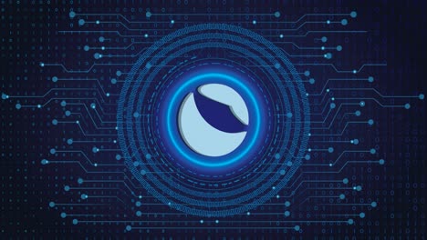 Terra-BCrypto-blockchain-crypto-currency-digital-encryption,-Digital-money-exchange,-Technology-global-network-connections-on-a-Blue-background-concept