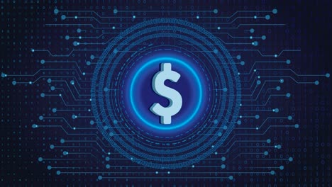 USD-Coin-Crypto-blockchain-crypto-currency-digital-encryption,-Digital-money-exchange,-Technology-global-network-connections-on-a-Blue-background-concept