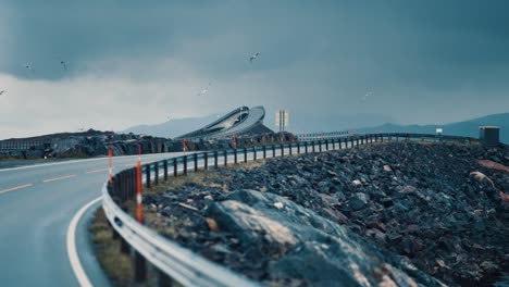 Una-Famosa-Carretera-Atlántica-En-Noruega