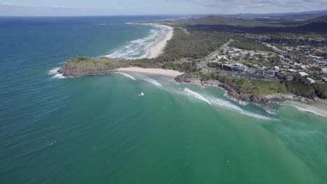 Norries-Head-At-Cabarita-Beach-On-The-Tweed-Coast-Of-New-South-Wales-In-Australia-On-A-Sunny-Summer-Day