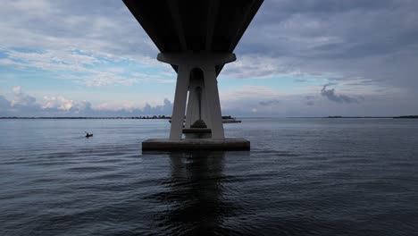 Underneath-the-Sanibel-Causeway-in-Florida-Bridge-in
