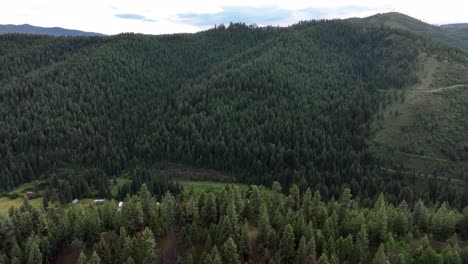 Aerial-View-Of-Lolo-National-Forest-In-Montana
