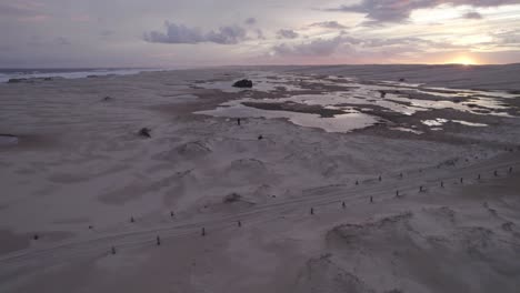 People-On-Sand-Dunes-Of-Stockton-Beach-At