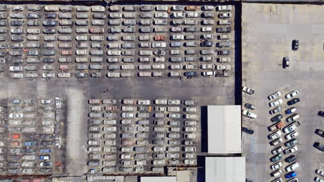 Aerial-view-of-used-cars-in-junkyard-pick