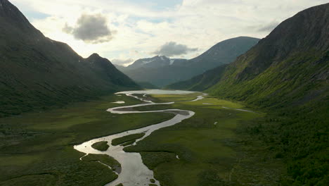 Idyllic-View-Of-A-River-Flowing-At-Jotunheimen