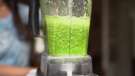Blending-Green-Vegetable-Juice-With-Blender-Until-Smooth