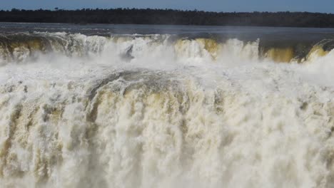 Massive-Flowing-Water-Of-Iguazu-Waterfalls-In-The