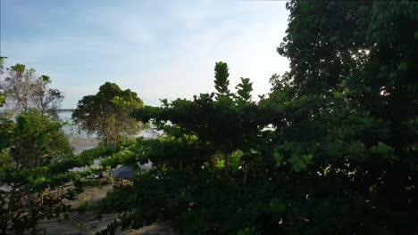 aerial-landscape-of-Leebong-Island-shoreline-at-morning