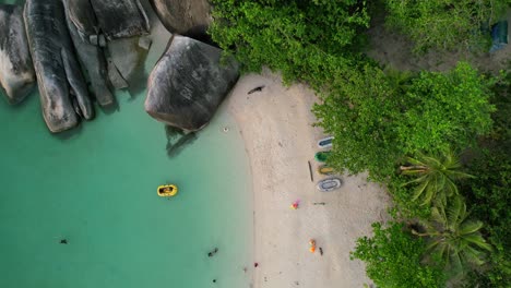 aerial-top-down-of-white-sand-beach-at