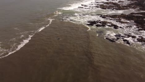 Isolated-surfer-enters-Atlantic-Ocean-waters-of-Punta