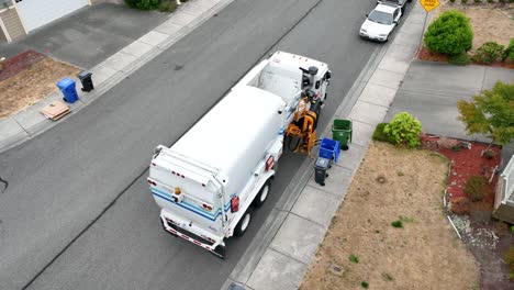 Aerial-view-of-a-waste-facility-truck-emptying