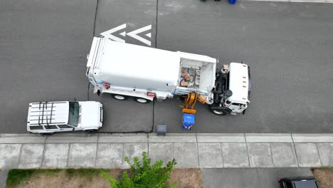Overhead-aerial-view-of-a-waste-facility-truck