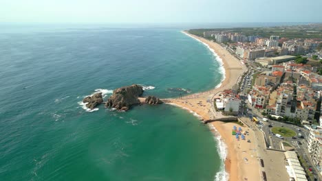 Blanes-province-of-Girona-beach-aerial-images-La